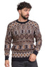 Brown - Design p2241 PF - Round Pullover - Khotwh
